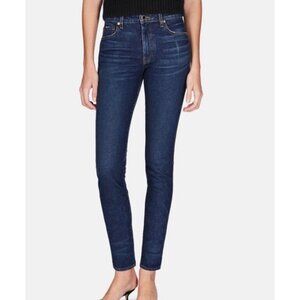 B Khaite Kassandra mid-rise skinny Jean dark blue SZ28 waist28